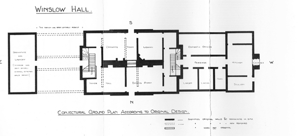 Conjectural floor plan